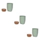 thumbnail image 3 of Macetas biodegradables Matsuzay para jardinería respetuosa con el medio ambiente color verde paquete de 3, 3 of 6