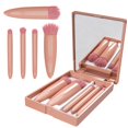 thumbnail image 1 of Set de brochas de maquillaje portátil Ar3 Beauty de 5 piezas con funda, 1 of 9