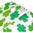 thumbnail image 3 of FREEAMG St. Patrick's Day Clover Shower Curtain with Hooks, Waterproof Washable Fabric Shower Curtain for Bathroom Bathtub Decor, 60"x 72", 3 of 6