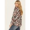 thumbnail image 2 of Shyanne Women's Printed Rayon Dobby Peasant Blouse - SWFA23W27   US, 2 of 4