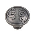 thumbnail image 1 of Utopia Alley HW343PLPT011 Roma Cabinet Knob  Pewter  1.3 inch, 1 of 1
