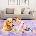 thumbnail image 5 of 6x9 Tie-dyed Purple Area Rugs for Living Room, Fluffy Shaggy Rug for Bedroom, Anti-Skid High Pile Indoor Carpet for Nursery, Kids Room, Bedside, Home Decor, 5 of 16