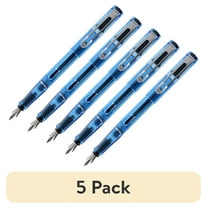 (5 pack) JinHao 599A Translucent Blue Medium Nib Plastic Fountain Pen
