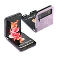 thumbnail image 4 of Dteck Leather Wallet Case for Samsung Galaxy Z Flip 3 with Card Slots Card Holders Shockproof Protective Folding Case For Samsung Galaxy Z Flip 3,Purple, 4 of 6