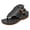 Black, variant on Women Round Toe Flip Flops Chunky Wedge Low Heeled Sandals Breathable Summer Beach Travel Polka Dot Fashion Mules Shoes White Size 8