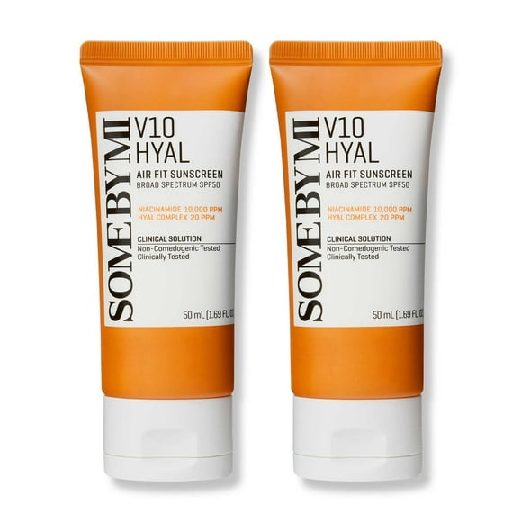 Protector solar SOME BY MI V10 Hyal Air Fit SPF 50, 60 ml, paquete de 2