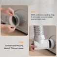 thumbnail image 2 of Aluminum Dryer Vent Hose Dryer Hose Air Ducting Flexible 90 Degree Dryer Vent Elbow for HVAC Ventilation Heating Cooling, 2 of 5