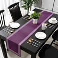 thumbnail image 3 of Dark Purple Retro Greek Key Table Runner 60 Inches Long, Geometric Greece Ancient Farmhouse Kitchen Coffee Dining Table Decoration for Home Party Birthday Wedding Home Decor 13x60 Inches, 3 of 8
