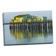 Gango Home Decor Half Moon Bay Pier by Lee Peterson (Ready to Hang); One 36x24in Hand-Stretched Canvas