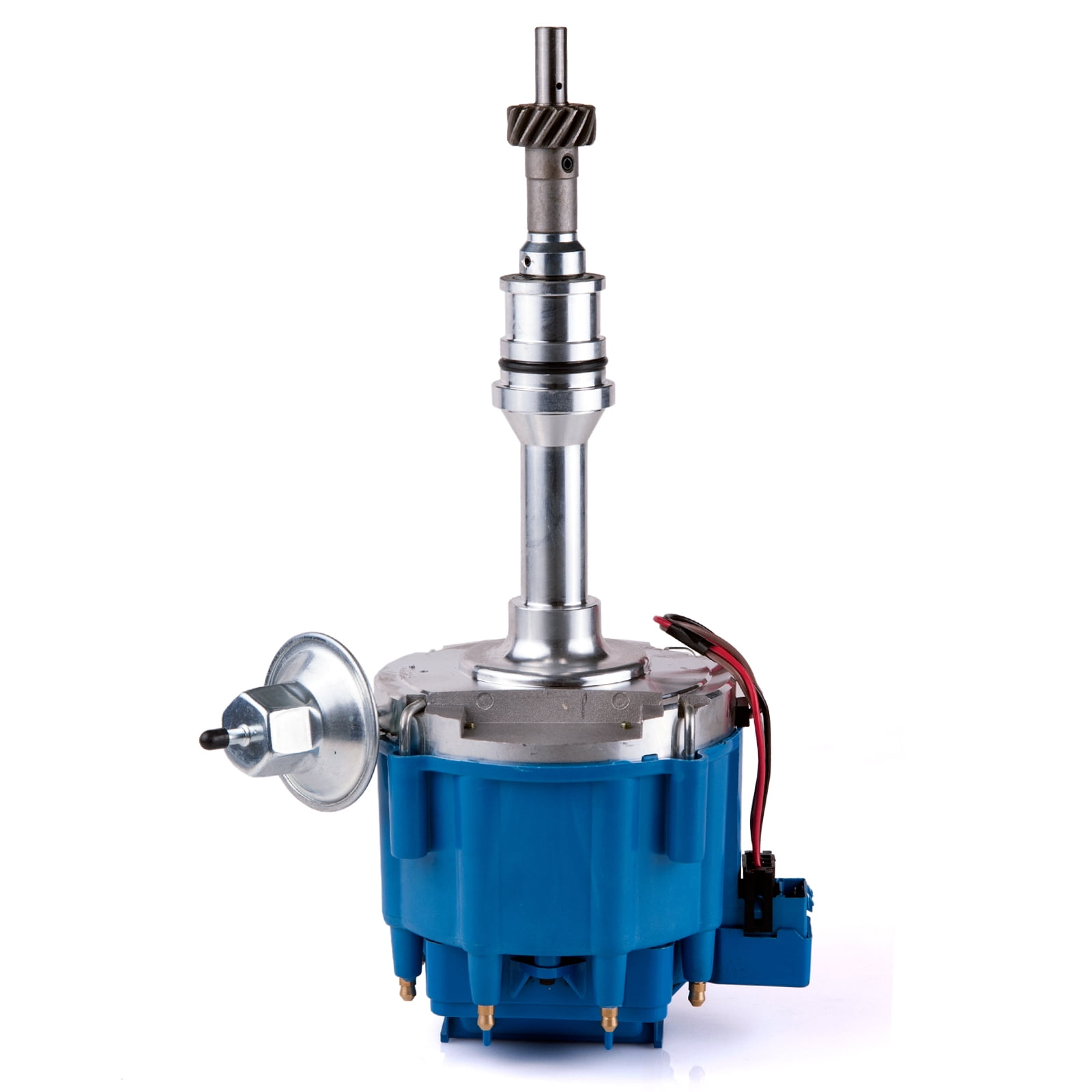 Premium Ignition HEI Blue Cap Distributor with 65K Volt Coil 1030213 PE330U for SBF Ford Small Block 260 289 302