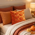 thumbnail image 7 of Khaki Embroidered Pumpkin Pillowcase, Soft Chenille Fall Decor, 17x17 Inch Square Couch Cover for Cozy Living Room, 7 of 7