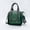 Darkgreen, variant on Fashion Top Handle Satchel for Women PU Leather Crossbody Bag Zipper Closure Shoulder Bag with Cute Mini Pendant for Daily Use, Party, Travel, Shopping