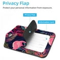 thumbnail image 3 of Square 2Pack PU Leather Flamingo Cruise Luggage Tag with Privacy Cover and Stainless Steel Ring - Suitable for Travel Handbags Backpacks Luggage Tags, 3 of 6
