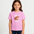 thumbnail image 2 of Girls Graphic Tees New To The Herd Cow Kids T Shirt Cute Farm 100% Cotton Short Sleeve Soft Tops 4-13Y, 2 of 5