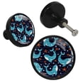 thumbnail image 2 of 4 Pcs Whale Knobs for Kitchen Cabinet Cupboard Dresser Bookcase Drawer Pulls Handles Round Home Decor, 2 of 5