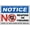 Warning Sign 3, variant on Notice Underground Gas And Fiber Optics Sign 8"x12", Aluminum Tin Warning Signs for Home Outdoor Garden, Weatherproof Hazard Sign for Digging