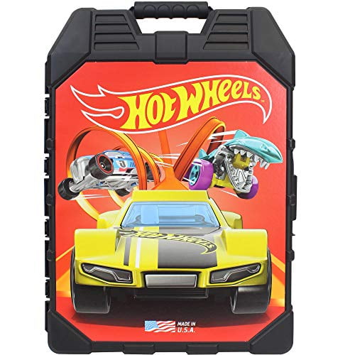 NEW Hot Wheels 30-Car Storage Case w/ Easy Grip Carrying Handle ~Wheel Shaped! 