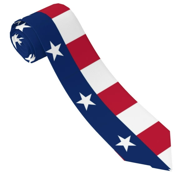Texas Flag America Tie For Men Funny Neckties Fashion Gentleman Soft Comfortable Ties