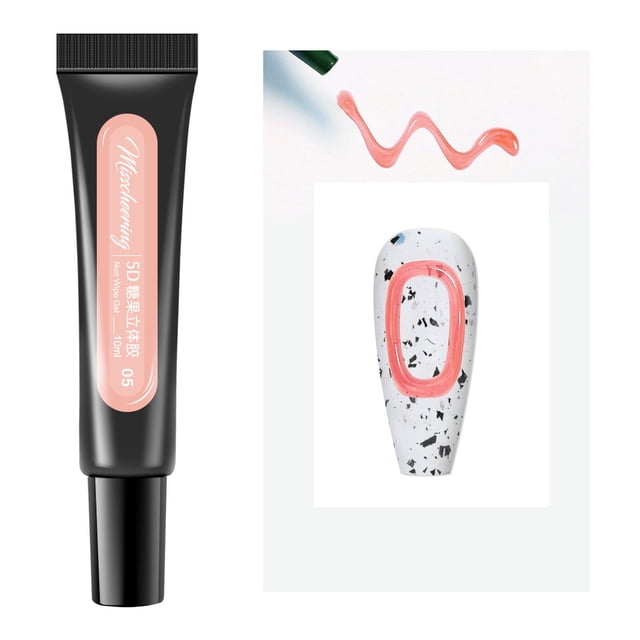 Heliisoer Tuyau Vernis à Ongles Tridimensionnel Gel Bonbon Gelée Gel Sans Rinçage