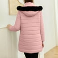 thumbnail image 6 of ZACPNCV Womens Quilted Coat Long Sleeve Solid Color with Hood Stylish and Warm Outerwear for Fall Winter, 6 of 9