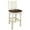 Natural, variant on Homestead Collection Counter Height Barstool w/ Back - Buckskin Upholstery, Stain & Lacquer Finish