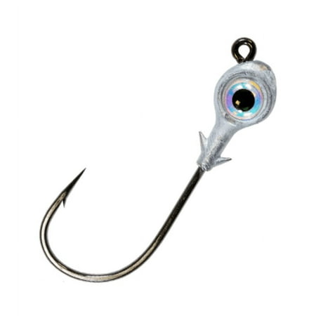 UPC: 0897744003714 | Z-Man REJH38-02PK3 Red Fisheye Pearl Ghost 3/8oz Bait Fishing Jig Head Lure 3-Pk