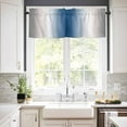 thumbnail image 2 of Gray Blue Valances for Windows Farmhouse Kitchen Curtains Valances Rod Pocket Valance Curtains for Kitchen Windows Modern Gradient Geometric Window Valances for Bathroom Bedroom 42"x12", 2 of 6