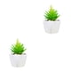 thumbnail image 2 of Plantas artificiales Inteprter simulación suculentas bonsai maceta flores falsas decorativas tipo 4, 2 of 6