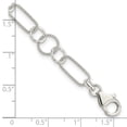 thumbnail image 2 of 925 Sterling Silver Polished Fancy Lobster Closure Bracelet 7.5 Inch-Lobster Claw 9mm Wide -  Jewelry Gift for Mom, 2 of 2