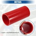 thumbnail image 3 of Unique Bargains 2.5" ID 6" Length 4-Ply Reinforced High Temp Straight Coupler Silicone Reducer Hose Red for Car, 3 of 6