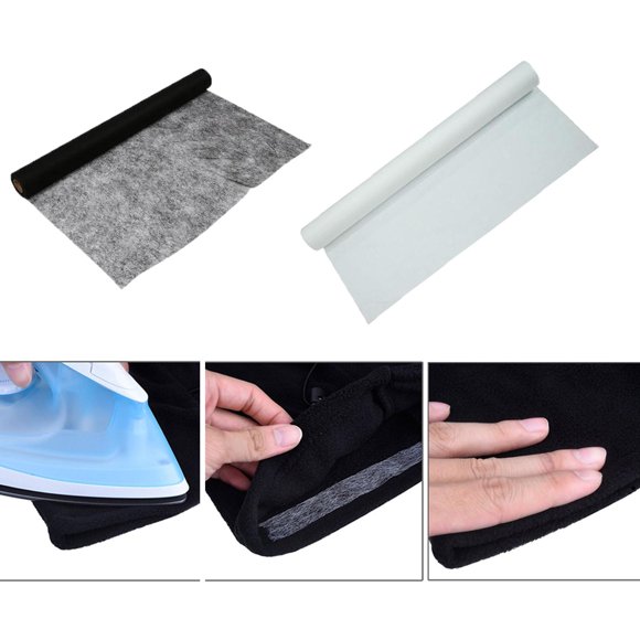 2Pcs 2m Double Sided Adhesive Fusing Hem Tape Fusible Bonding Web Fabric DIY
