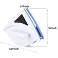 thumbnail image 3 of Magnetic Window Cleaner Double Side Glass Wiper Adjustable Magnetic Glider Washing Brush Tools Glass Washing Cleaning Tool Brush 3-8mm Thickness Suit Glazed Windows with 3-8mm Thickness, 3 of 4