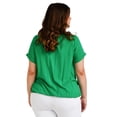 thumbnail image 3 of Blusa Roman Fashion BL-GR-1833-VERDE Tallas Extras Verde 38, 3 of 6