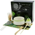 thumbnail image 1 of HLONK 8 Pcs Matcha Whisk Set Complete Matcha Kit with Bamboo Matcha Whisk Ceramic Whisk Holder Elegant Matcha Set Practical Matcha Making Kit for Matcha Lovers and Tea Lovers, 1 of 9