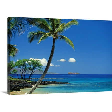 Great BIG Canvas | "Hawaii, Maui, Island Of Kahoolawe And Molokini Viewed From Makena" Canvas Wall Art - 24x16