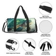 thumbnail image 6 of Fotbe Watercolor Turtle1 Pattern Foldable Sports Gym Bag with Wet Dry Pocket, Ultralight Travel Bag, Large Capacity Duffel Bag, Splash Proof Carry on Bag, Overnight Bag, Weekender Bag, 6 of 8