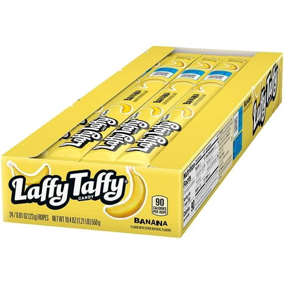 Banana Laffy Taffy (24 pcs, 0.81 oz each)