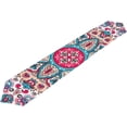 thumbnail image 5 of Coolnut Rectangle Cloth Table Runner, Traditional Pattern Table Cover 13"x70"for Wedding Birthday Holiday, 5 of 5