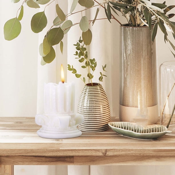Vela de Aromaterapia con Forma de Columna Romana Xiying: Vela Aromática Europea con Forma de Pilar para Decoración y Regalo.