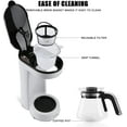 BOSCARE Coffee Maker with Reusable Filter,Small Drip Coffeemaker