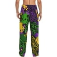 thumbnail image 3 of Bingfone Mardi Gras7 Mens All Over Print Sleep Pajama Pants-Small, 3 of 9