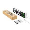 thumbnail image 2 of Digital Alarm Clocks for Bedrooms, Smart Led Wall Clock with Music Temperature Snooze for Office, Living Room Decor (Warm Ivory White, Classic, 2 of 5