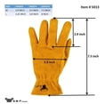 thumbnail image 2 of JustForKids 4-6 Years Brown Synthetic Leather Gardening Gloves with Durable Non-Slip, by G & F Products 3 Pairs, 2 of 11