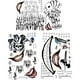 thumbnail image 1 of wonima02 Fake Temporary Tattoos, 3-Sheet Men Temporary Tattoo Sticker for Halloween Costume Cosplay, 1 of 1
