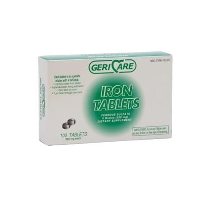 Geri-Care GeriCare Iron Tablets 325 mg  100ct 357896723019G166