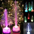 thumbnail image 2 of New Colored Fiber Optic LED Light-up Mini Christmas Tree with Top Star Battery Powered SCI88, 2 of 3