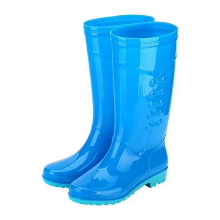 

WQJNWEQ Adult High-top Non-slip And Rain Boots With Velvet And Wear-resistant Solid Male Fall on Sale
