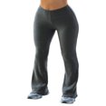 thumbnail image 1 of Pantalon Bootcut en Tricot Côtelé Taille Haute Uni pour Femmes, 1 of 6