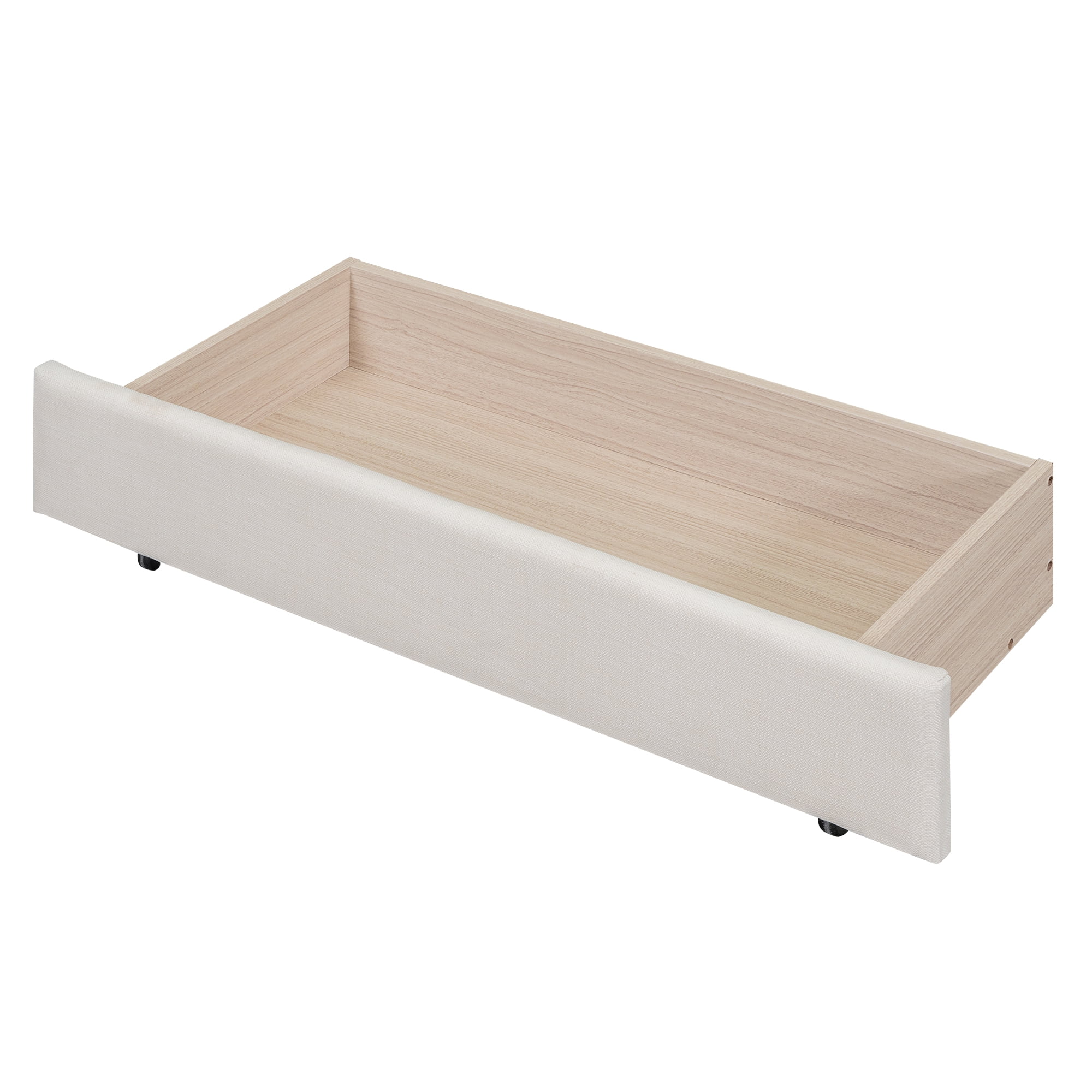 Alvantor Full Size Daybed with Twin Size Trundle, Upholstered Tufted Sofa Bed, Beige