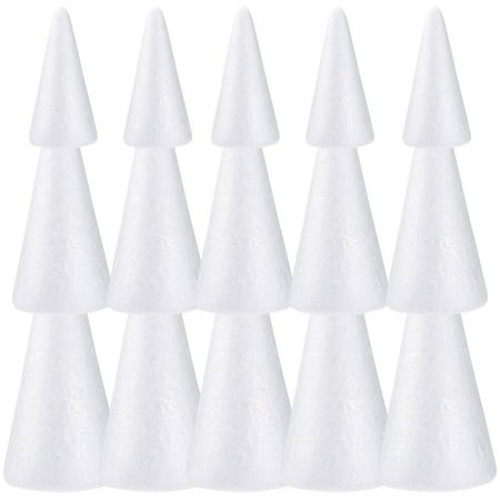 

NUOLUX 30pcs White Cones DIY Craft Cones Christmas Tree DIY Material DIY Kids Toys